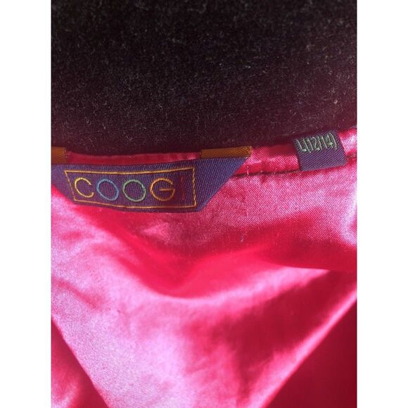 Coogi Girl’s Jacket Size Large (12/14) Elegant Velour Black. Fully Lined - Picture 7 of 11